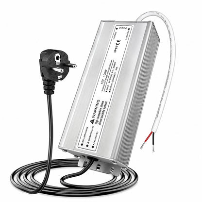 100W Outdoor Waterproof Power Supplies, 12V/24V/36V/48V Output, 90-265V / 90-140V / 175-265V Input, Single Output, Aluminum Housing, Outdoor Lighting Projects, CE/RoHS/FCC Certified, US/UK/EU Plug, 1-Pack / 10-Pack