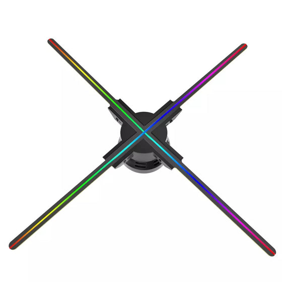 FL Series 70cm to 99cm (27.6–39 inch) | 3D Hologram LED Display | Medium Size | Asynchronous Control | Multi Fan Display | Fan Only / Tripod Floor Stand / Ceiling Mount | 4 Blades