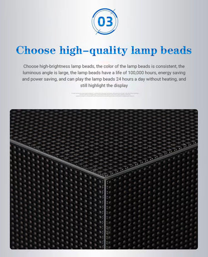 MGC-O Series P2.5 Outdoor 5-Face Magic Cubic LED Display (320×320mm per face, IP65) – Perfect for Outdoor Events & Storefront Promotions