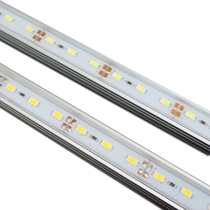 DC12V Aluminum Channel Rigid LED Strip Light, 18x11mm 0.5M / 1M SMD5730 72LEDs/M, Warm White / Daylight White IP65 Waterproof, for Indoor & Outdoor Lighting, 50PCS / 500PCS