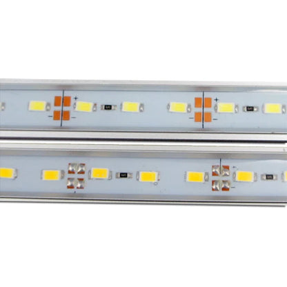DC12V Aluminum Channel Rigid LED Strip Light, 18x11mm 0.5M / 1M SMD5730 72LEDs/M, Warm White / Daylight White IP65 Waterproof, for Indoor & Outdoor Lighting, 50PCS / 500PCS