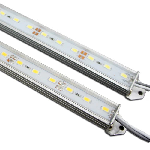 DC12V Aluminum Channel Rigid LED Strip Light, 18x11mm 0.5M / 1M SMD5730 72LEDs/M, Warm White / Daylight White IP65 Waterproof, for Indoor & Outdoor Lighting, 50PCS / 500PCS