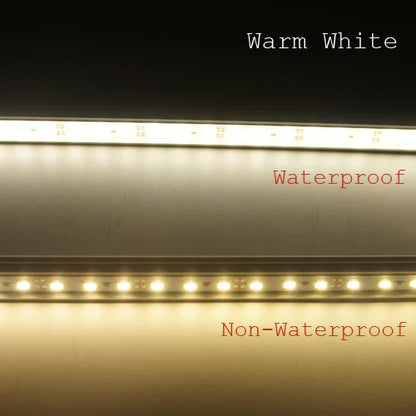 DC12V Aluminum Channel Rigid LED Strip Light, 18x11mm 0.5M / 1M SMD5730 72LEDs/M, Warm White / Daylight White IP65 Waterproof, for Indoor & Outdoor Lighting, 50PCS / 500PCS