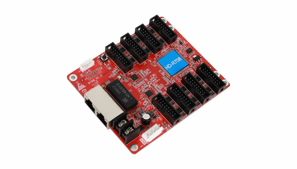 Huidu HD-R708 Receiving Card – 128 × 512Pixels | HUB75 | High-Compatibility LED Display Control Card for  for LED Display Screens