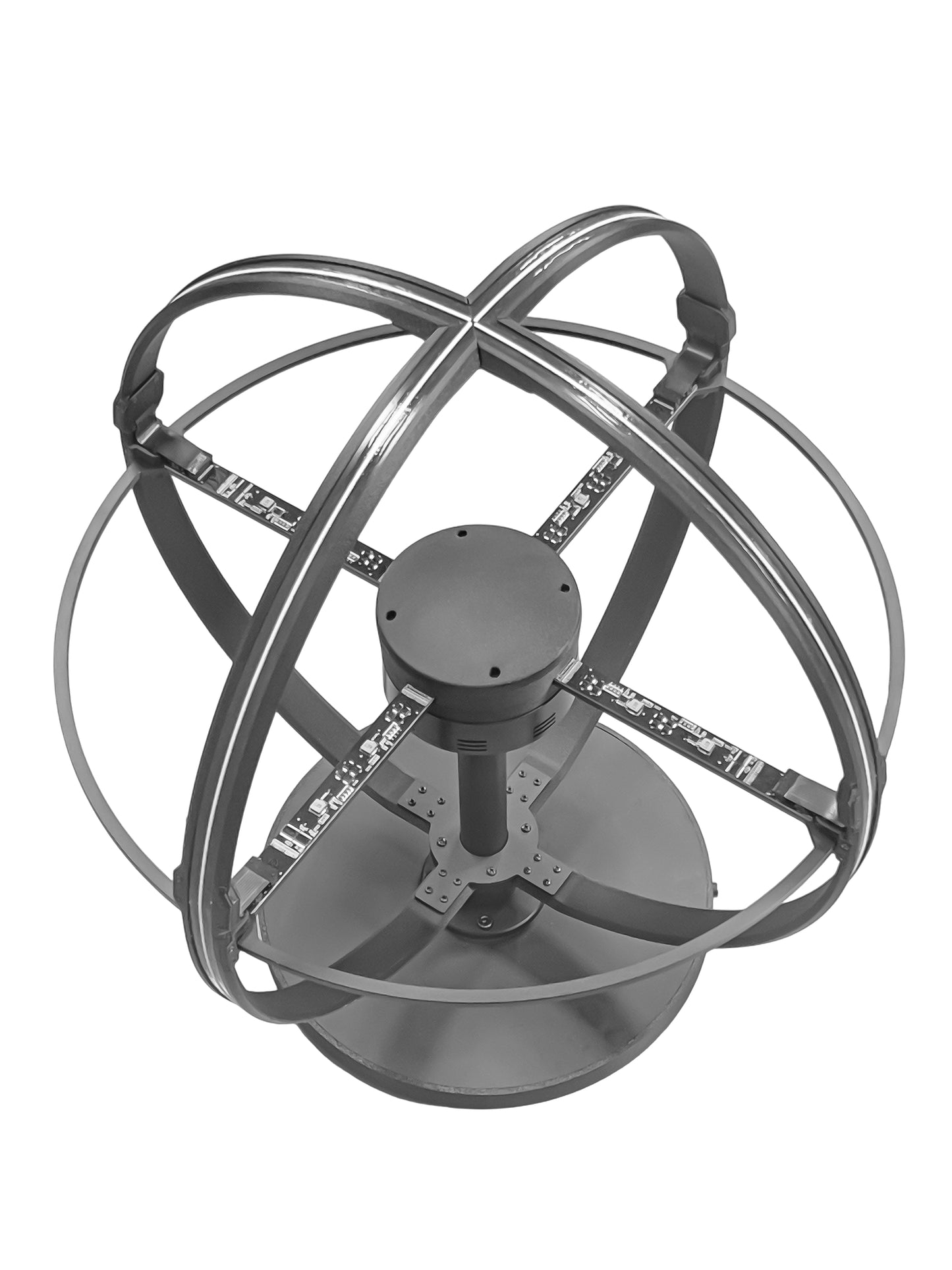 SPH Series 50cm (19.7 inch) | 3D Hologram LED Display | Medium Size | Sphere Fan Cloud Control (AS) | Retail Hologram Display | Fan Only with Base | 4 Blades | Base Included & Power Adapter Included
