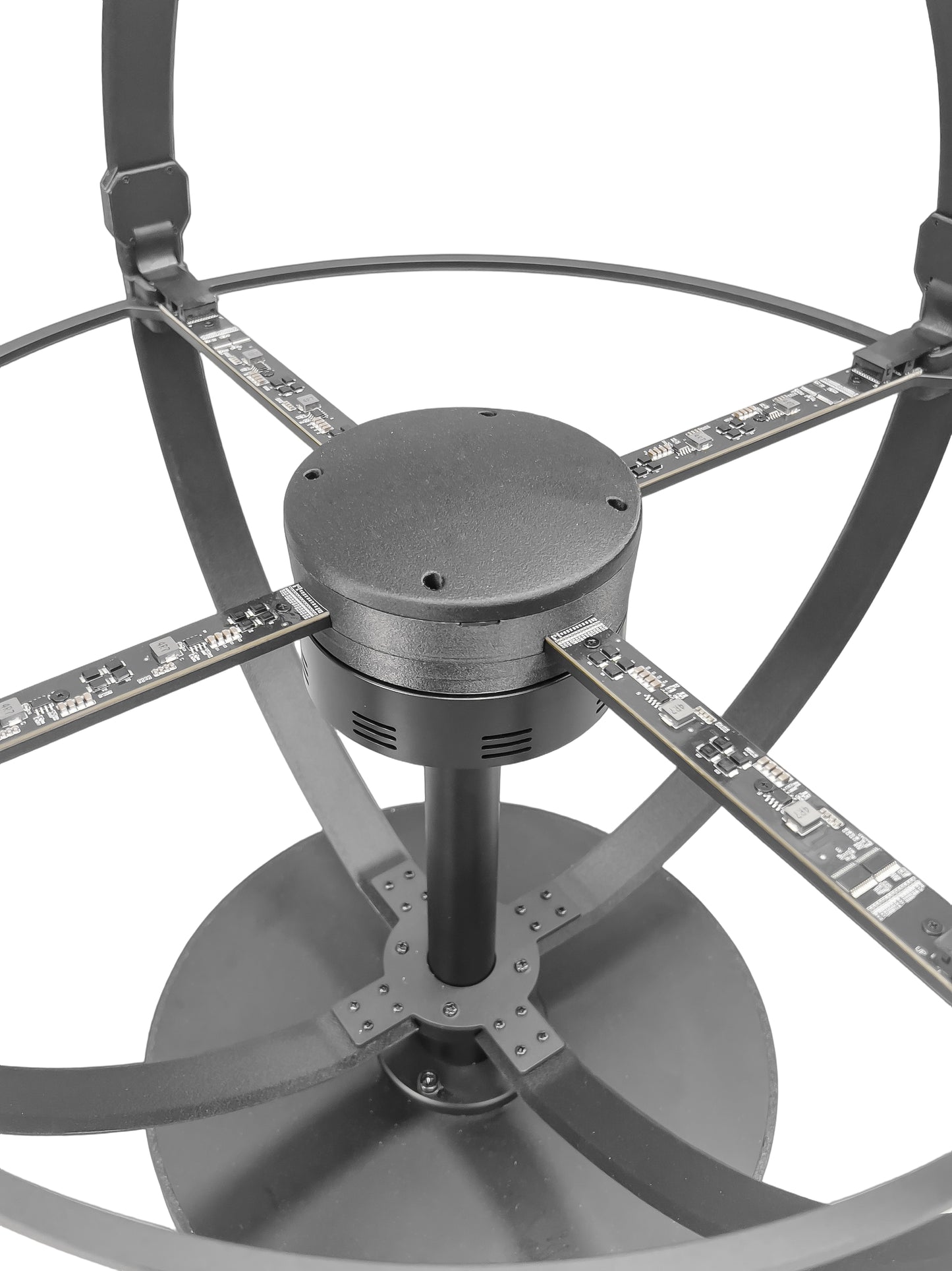 SPH Series 50cm (19.7 inch) | 3D Hologram LED Display | Medium Size | Sphere Fan Cloud Control (AS) | Retail Hologram Display | Fan Only with Base | 4 Blades | Base Included & Power Adapter Included