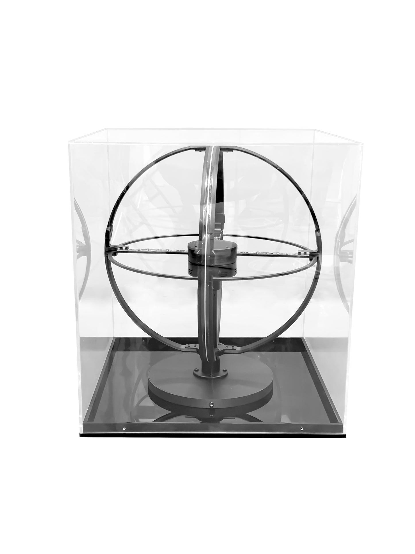 SPH Series 50cm (19.7 inch) | 3D Hologram LED Display | Medium Size | Sphere Fan Cloud Control (AS) | Retail Hologram Display | Fan Only with Base | 4 Blades | Base Included & Power Adapter Included