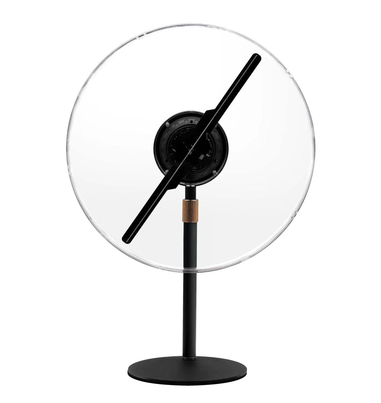 FL Series 11cm to 42cm (4.3–16.5 inch) | 3D Hologram LED Display | Small Size | Asynchronous Control | Retail Hologram Display | Desktop Stand with Transparent Protective Cover | 2 Blades