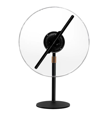 FL Series 11cm to 42cm (4.3–16.5 inch) | 3D Hologram LED Display | Small Size | Asynchronous Control | Retail Hologram Display | Desktop Stand with Transparent Protective Cover | 2 Blades