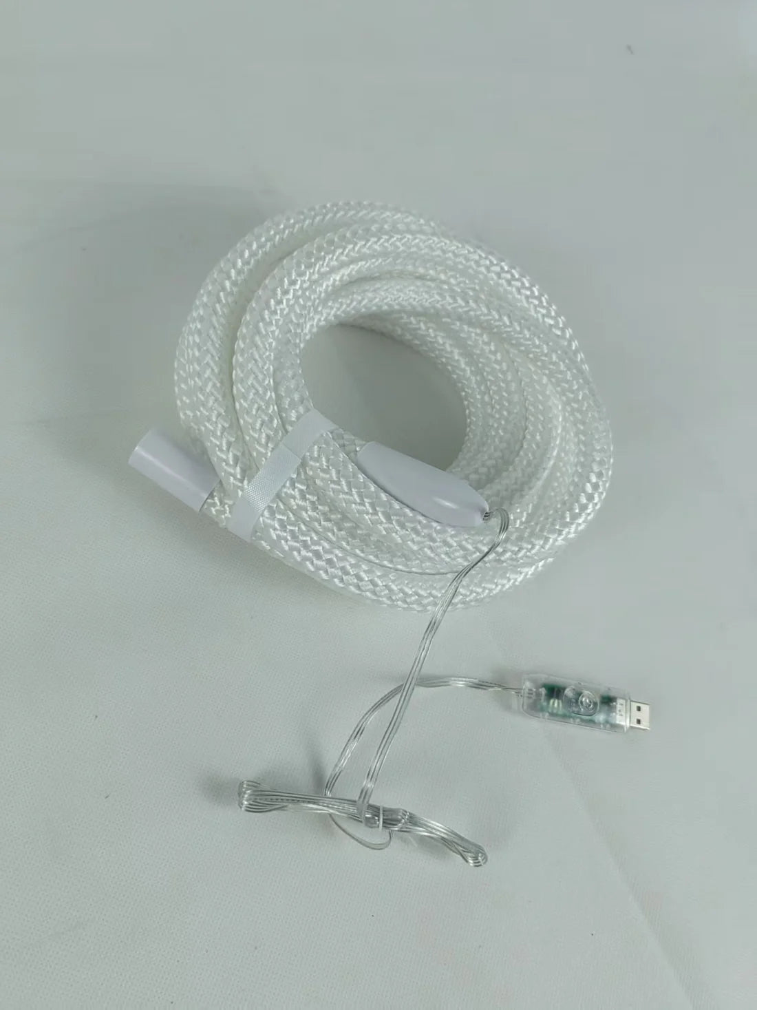 360° RGB Woven-Style Neon LED Light Strip | 5V Flexible Silicone Tube | Waterproof, Full-View Illumination, Plug & Play Kit with Controller (5m / 20 Rolls Options)