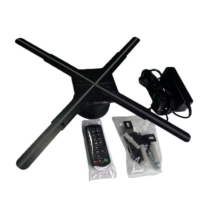 Holo-M Series 3D Hologram Fan LED Display – 47cm (18.5'') | High Brightness Holographic Advertising Projector | Fan Only / with Transparent Protective Cover (Protective Housing) / with Black Background Cover (Protective Housing)