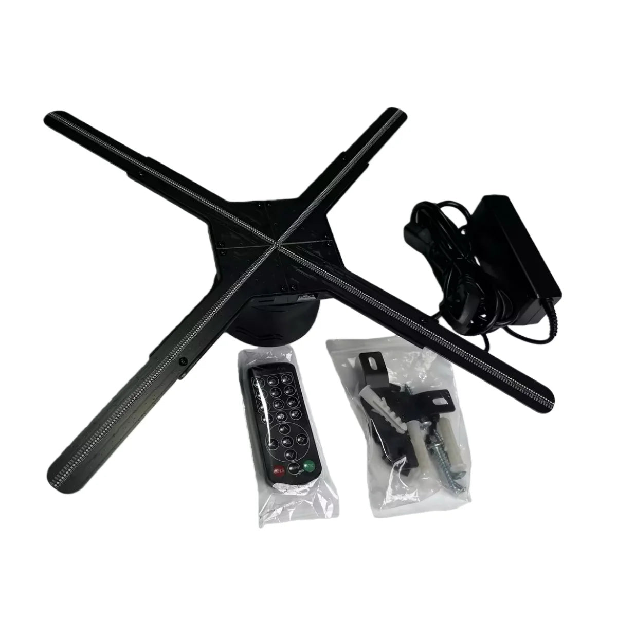 FL Series 47cm to 100cm (18.5–39.4 inch) | 3D Hologram LED Display | Medium Size | Cloud Control (AS) | Multi Fan Display | Fan Only / Tripod Floor Stand / Ceiling Mount | 4 Blades