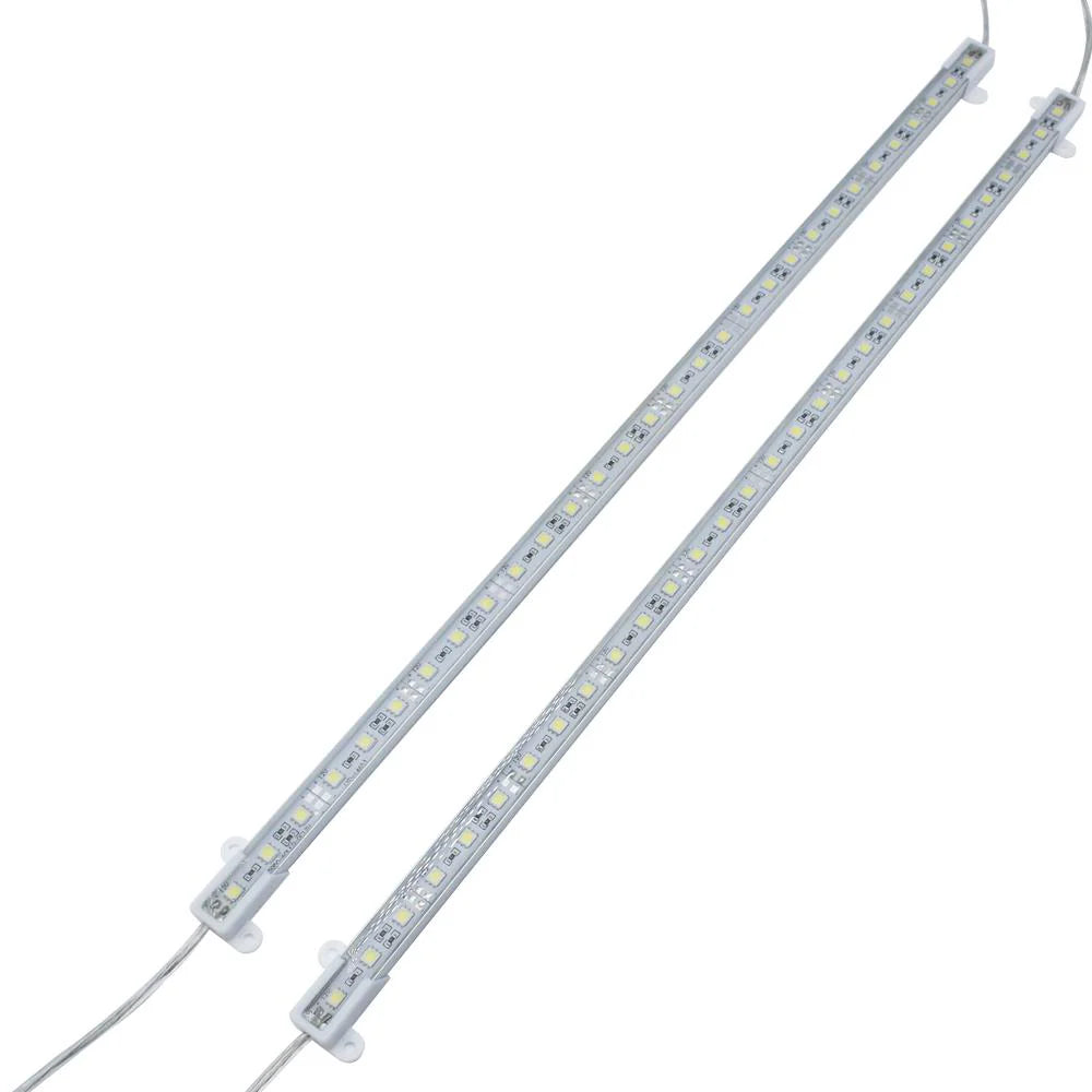 Waterproof IP65 Aluminum Channel Rigid LED Strip Light – 5630 SMD, 72 LEDs/M, 0.5m / 1m Length Options, Warm White & Pure White, 14×7mm Housing for Indoor & Outdoor Lighting