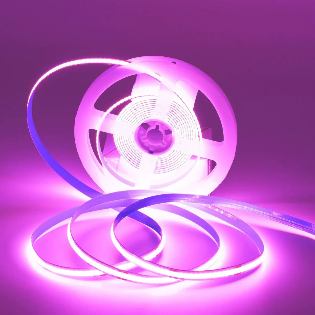 5MM Wide COB Flexible LED Strip Light - 12V / 24V | 384 LEDs/M | 5mm PCB | 3000K / 4000K / 6500K / Red / Blue / Green / Pink / Yellow | CRI 90+ | Dot-Free Continuous Lighting | Non-Waterproof | for Cabinets,Kitchen Office Lighting | 50/500M