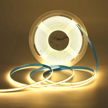 5MM Wide COB Flexible LED Strip Light - 12V / 24V | 384 LEDs/M | 5mm PCB | 3000K / 4000K / 6500K / Red / Blue / Green / Pink / Yellow | CRI 90+ | Dot-Free Continuous Lighting | Non-Waterproof | for Cabinets,Kitchen Office Lighting | 50/500M