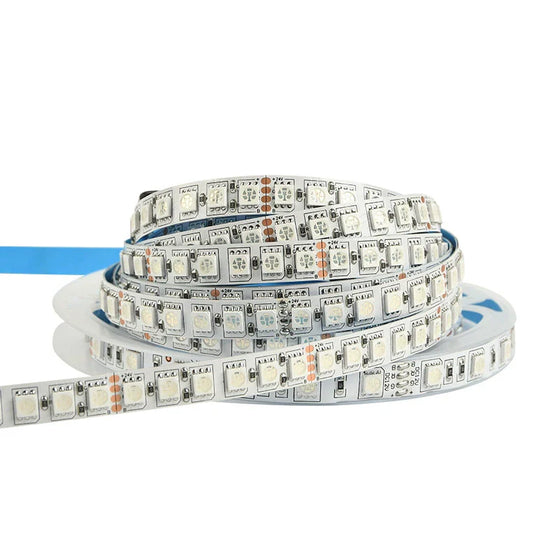 6MM Wide SMD5050 RGB LED Strip Light - DC12V | 6mm PCB | 60 LEDs/M | Non-Waterproof | for Mirror, Kitchen Cabinet, Bedroom | 50/500M