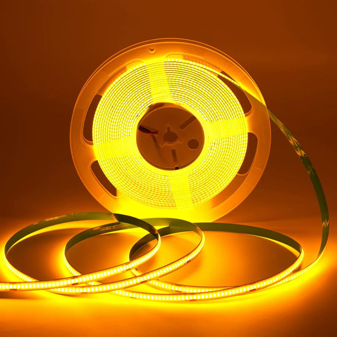 5MM Wide COB Flexible LED Strip Light - 12V / 24V | 384 LEDs/M | 5mm PCB | 3000K / 4000K / 6500K / Red / Blue / Green / Pink / Yellow | CRI 90+ | Dot-Free Continuous Lighting | Non-Waterproof | for Cabinets,Kitchen Office Lighting | 50/500M