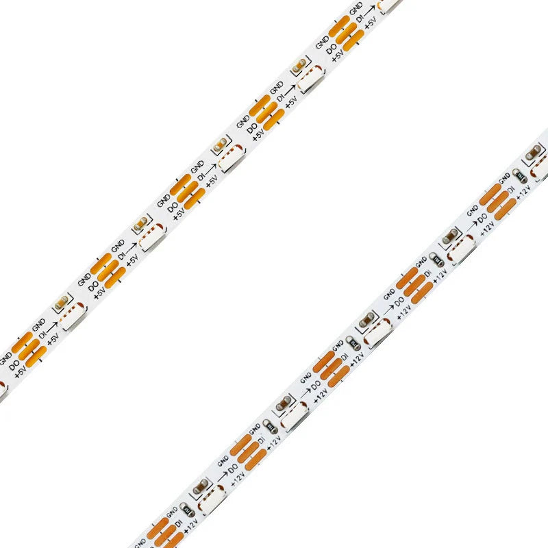 Side Emitting SMD4020 RGB LED Strip Light - DC12V | 5mm PCB | 60 LEDs/M | Non-Waterproof | for Mirror, Kitchen Cabinet, Bedroom | 50/500M