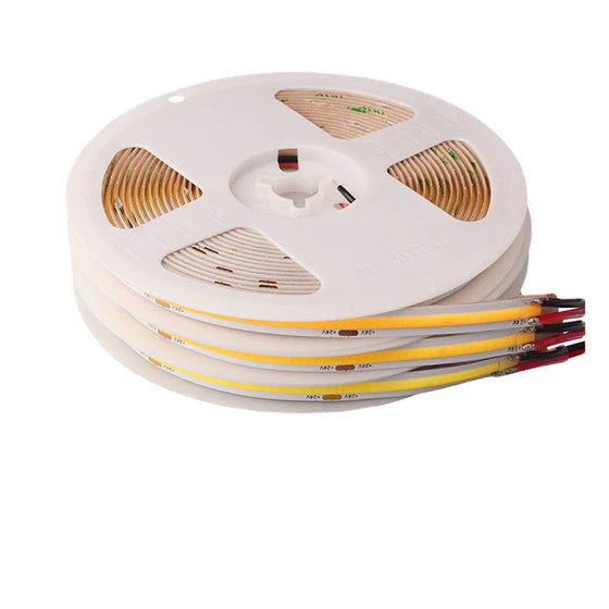 10MM Wide COB Flexible LED Strip Light - 12V / 24V | 10mm PCB | 528 LEDs/M | CRI 90+ | Dot-Free Continuous Lighting | 3000K / 4000K / 6500K | Non-Waterproof | for Cabinets,Kitchen Office Lighting | 50/500M