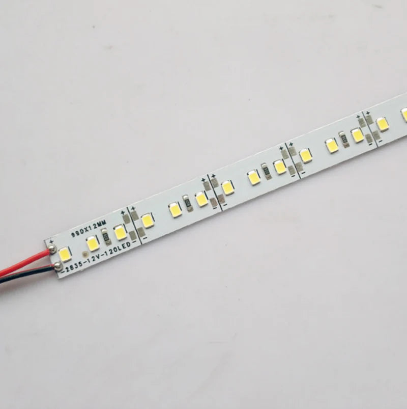 Rigid LED Strip Light SMD2835 – 120 LEDs/M, 12V / 24V DC, 12W per Meter, 10mm Bare PCB for Indoor Lighting – Available in 3000K~12000K & Blue Colors