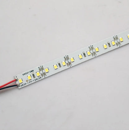 Rigid LED Strip Light SMD2835 – 120 LEDs/M, 12V / 24V DC, 12W per Meter, 10mm Bare PCB for Indoor Lighting – Available in 3000K~12000K & Blue Colors