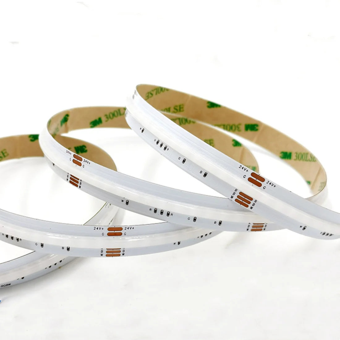 RGBW / RGBWW / RGBCCT COB Flexible LED Strip Light - 12V / 24V | 756 LEDs/m | 12mm PCB | RGB Color Changing | Dot-Free Continuous Lighting | Non-Waterproof | for Cabinets, Kitchen & Office Lighting | 50/500M