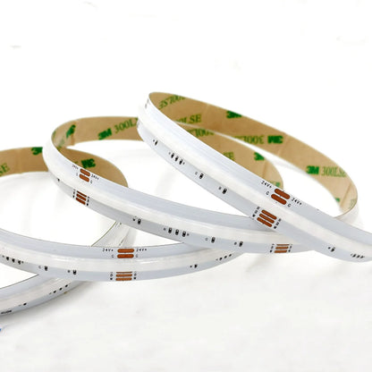 RGBW / RGBWW / RGBCCT COB Flexible LED Strip Light - 12V / 24V | 756 LEDs/m | 12mm PCB | RGB Color Changing | Dot-Free Continuous Lighting | Non-Waterproof | for Cabinets, Kitchen & Office Lighting | 50/500M