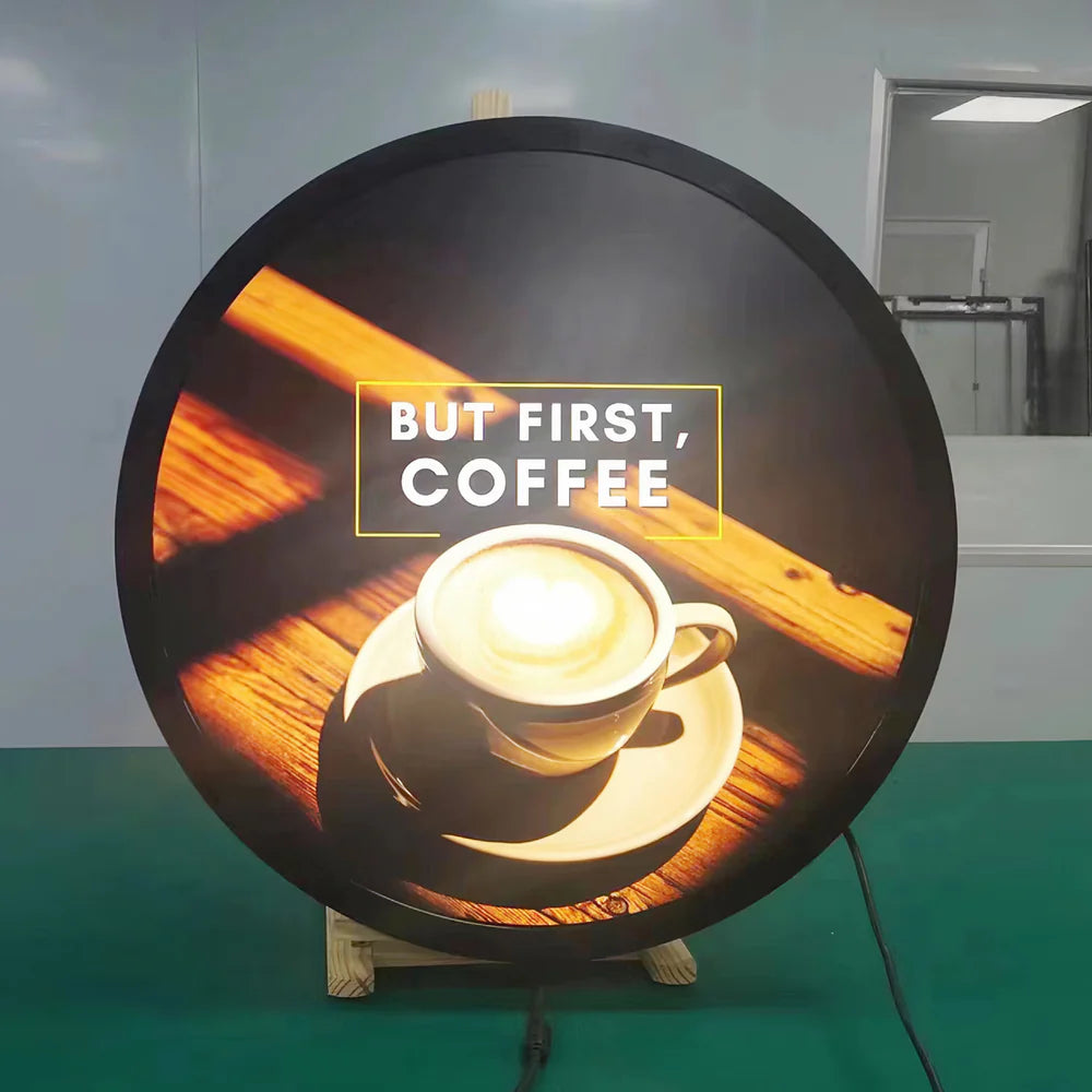 23.6 Inch (Dia.599.4mm Viewable) Round / Circular LCD Digital Display Screen, Capacitive Touch (Optional), Cloud / APP / USB Disk