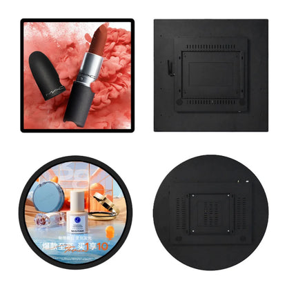 19.2 Inch (345×345mm Viewable) 1:1 Square Monitor LCD Display Screen, Cloud / APP / USB Disk Content Upload