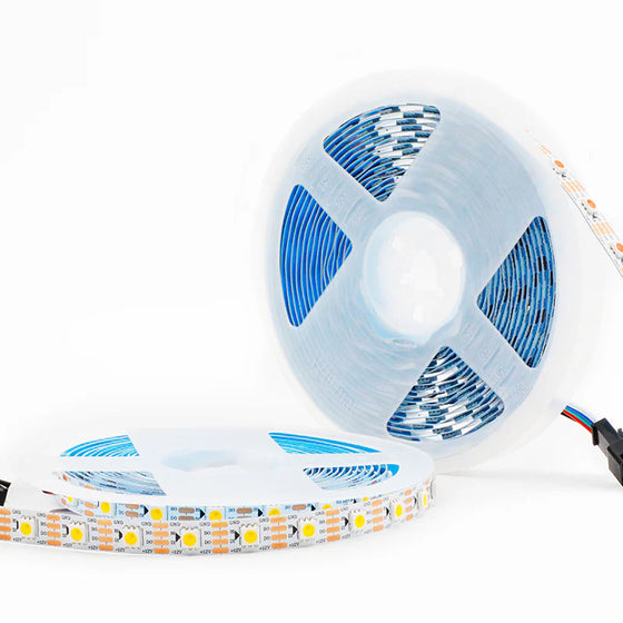 DC12V WS2815 Single Color IC LED Strip Light - SMD5050 Individually Addressable | Cool White 6000K | Breakpoint Resume | 10mm PCB | White PCB | 30/60/74/96 LEDs/M | IP00 / IP65 / IP67 | for Party, Decoration, Home DIY Lighting Projects | 50/500M