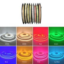 8MM Wide COB Flexible LED Strip Light - 12V / 24V | 8mm PCB | 320 / 480 / 512 LEDs/M | CRI 80+ | Dot-Free Continuous Lighting | Non-Waterproof | 3000K / 4000K / 6500K / Red / Blue / Green / Pink / Yellow | for Cabinets,Kitchen Office Lighting | 50/500M