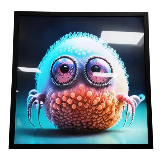 26.5 Inch (476×476mm Viewable) Square LCD Digital Screen Display, Cloud / APP / USB Disk Playback