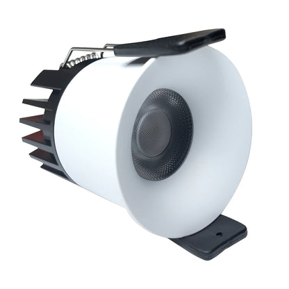 DGEU-Curved 7W / 9W / 12W Deep Anti-Glare Full Spectrum LED Downlight | 200–240V | 4/100/500 Pack | 3000K / 4000K / 5000K | 24° Beam | White Housing | CRI>95 | Commercial Project Lighting