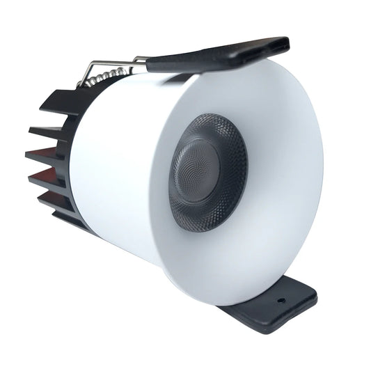 DGEU-Curved 7W / 9W / 12W Deep Anti-Glare Full Spectrum LED Downlight | 200–240V | 4/100/500 Pack | 3000K / 4000K / 5000K | 24° Beam | White Housing | CRI>95 | Commercial Project Lighting