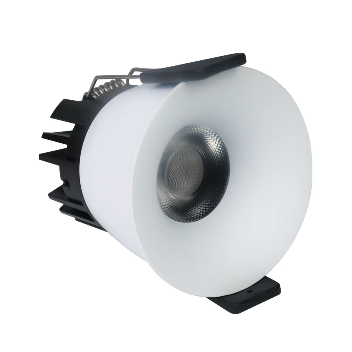 DGEU-Curved 7W / 9W / 12W Deep Anti-Glare Full Spectrum LED Downlight | 200–240V | 4/100/500 Pack | 3000K / 4000K / 5000K | 24° Beam | White Housing | CRI>95 | Commercial Project Lighting