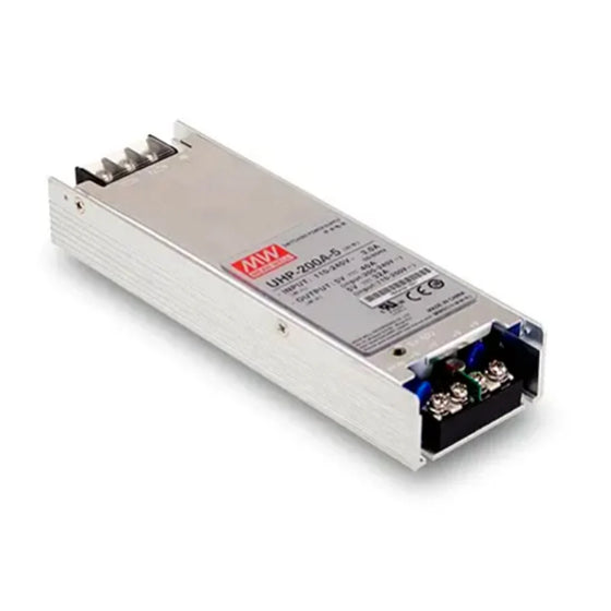 MEAN WELL UHP Series UHP-200A-4.5 Enclosed Power Supply – 4.5V Output | 180W | CE & UL Certified | Indoor / Covered Outdoor Use
