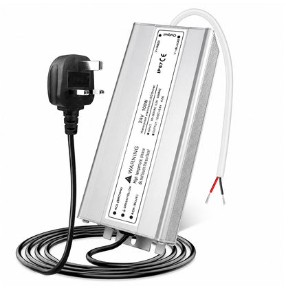 100W Outdoor Waterproof Power Supplies, 12V/24V/36V/48V Output, 90-265V / 90-140V / 175-265V Input, Single Output, Aluminum Housing, Outdoor Lighting Projects, CE/RoHS/FCC Certified, US/UK/EU Plug, 1-Pack / 10-Pack
