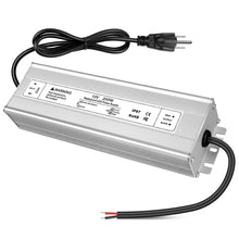 200W Outdoor Waterproof Power Supplies, 12V/24V/36V/48V Output, 90-140V / 175-265V Input, Single Output, Aluminum Housing, Outdoor Lighting Projects, CE/RoHS/FCC Certified, US/UK/EU Plug, 1-Pack / 10-Pack