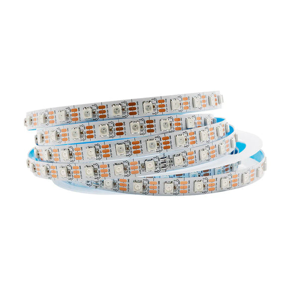 DC12V WS2812 RGBIC LED Strip Light - SMD5050 Individually Addressable | 10mm PCB | White PCB | 30 / 60 LEDs/M | IP00 / IP65 / IP67 | Flowing Multicolor LED Strip for Party, Decoration, Home DIY Lighting Projects | 50/500M