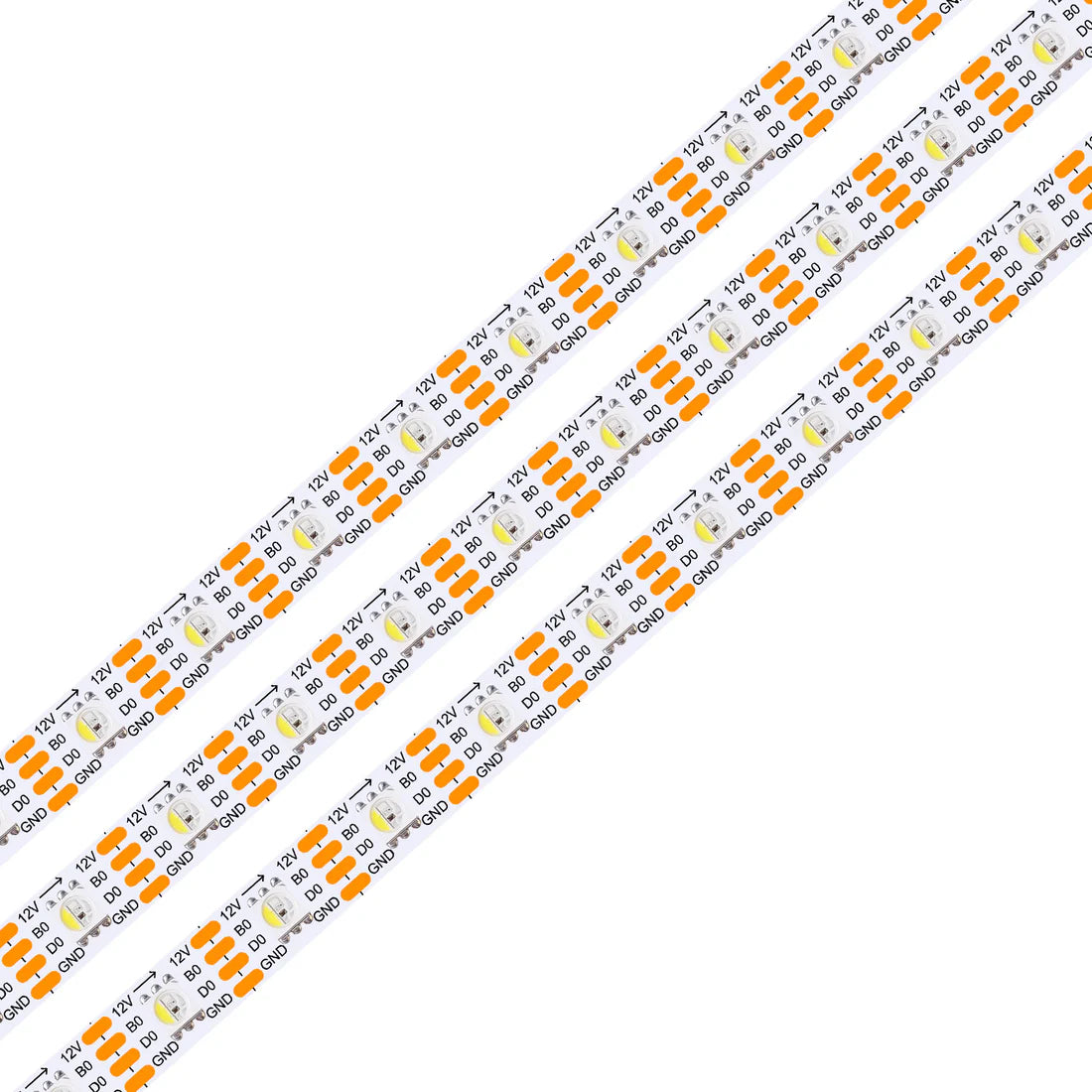 DC12V WS2815 RGBWIC LED Strip Light - 4-In-1 SMD5050 Individually Addressable | RGBW (RGB+6000K) | Breakpoint Resume | 10mm PCB | White PCB | 30/60/96 LEDs/M | IP00 / IP65 / IP67 | for Party, Decoration, Home DIY Lighting Projects | 50/500M