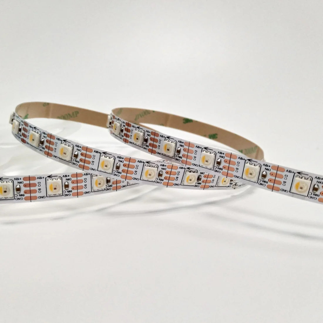 DC12V WS2815 RGBWIC LED Strip Light - 4-In-1 SMD5050 Individually Addressable | RGBWW (RGB+3000K) | Breakpoint Resume | 10mm PCB | White PCB | 30/60/96 LEDs/M | IP00 / IP65 / IP67 | for Party, Decoration, Home DIY Lighting Projects | 50/500M