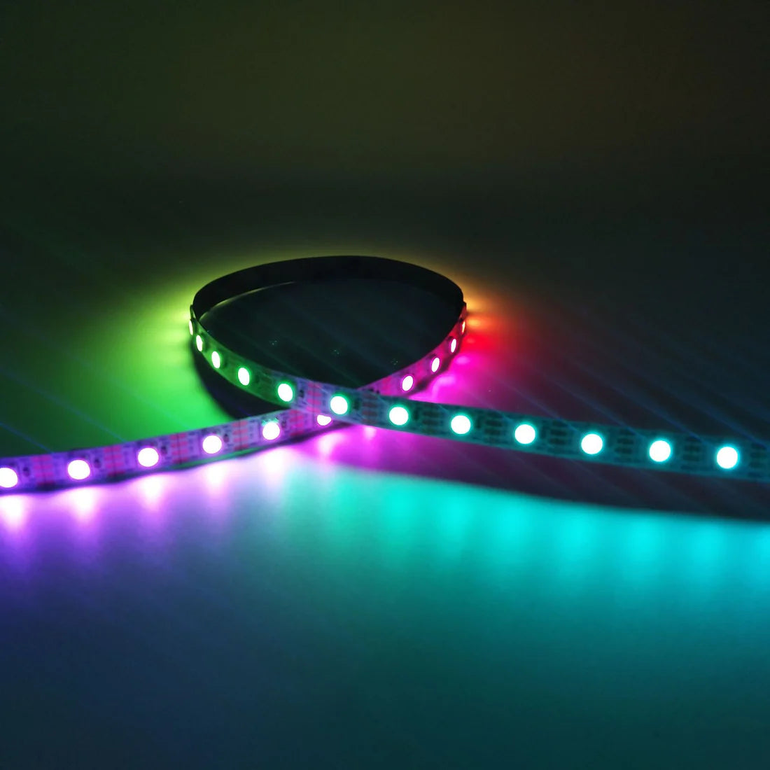 DC12V WS2815 RGBWIC LED Strip Light - 4-In-1 SMD5050 Individually Addressable | RGBWW (RGB+3000K) | Breakpoint Resume | 10mm PCB | White PCB | 30/60/96 LEDs/M | IP00 / IP65 / IP67 | for Party, Decoration, Home DIY Lighting Projects | 50/500M
