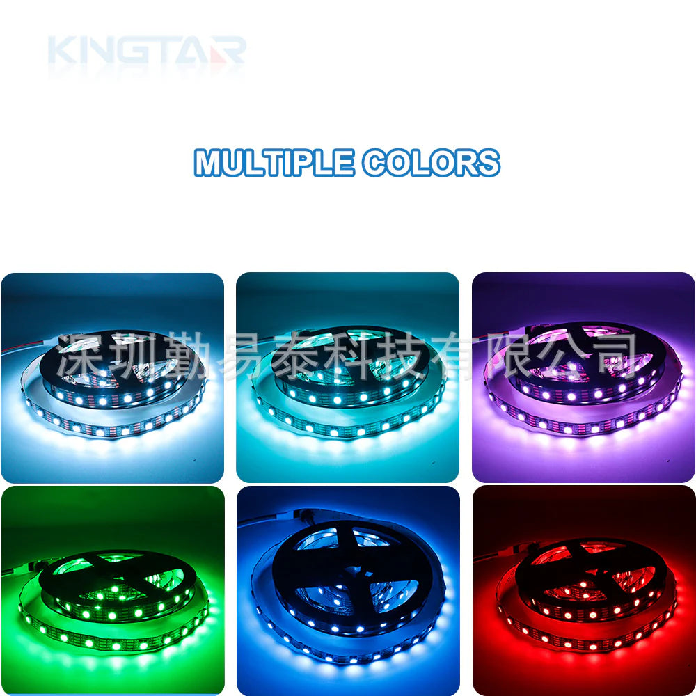 DC12V WS2815 RGBWIC LED Strip Light - 4-In-1 SMD5050 Individually Addressable | RGBW (RGB+6000K) | Breakpoint Resume | 10mm PCB | White PCB | 30/60/96 LEDs/M | IP00 / IP65 / IP67 | for Party, Decoration, Home DIY Lighting Projects | 50/500M