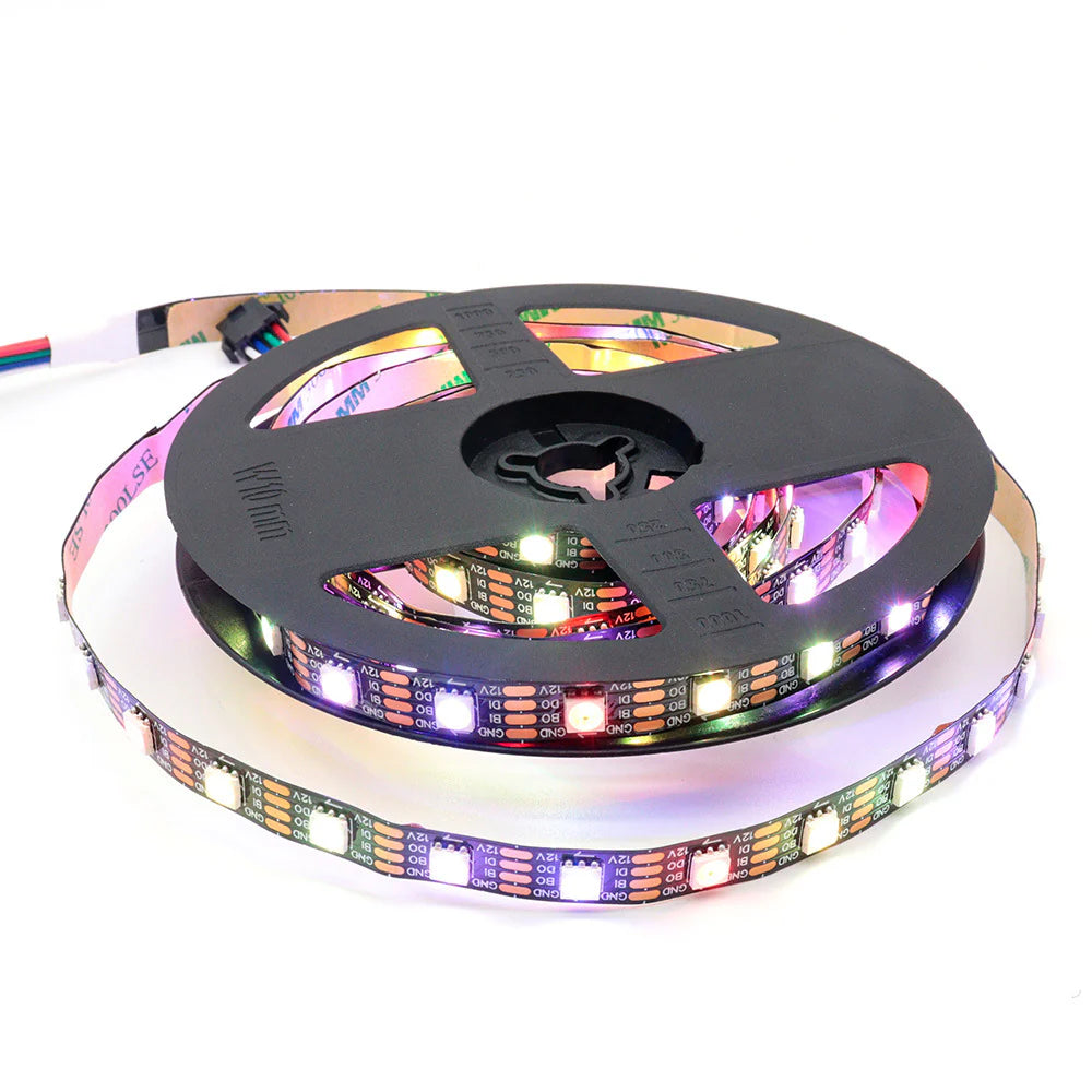 DC12V WS2815 RGBWIC LED Strip Light - 4-In-1 SMD5050 Individually Addressable | RGBW (RGB+6000K) | Breakpoint Resume | 10mm PCB | White PCB | 30/60/96 LEDs/M | IP00 / IP65 / IP67 | for Party, Decoration, Home DIY Lighting Projects | 50/500M