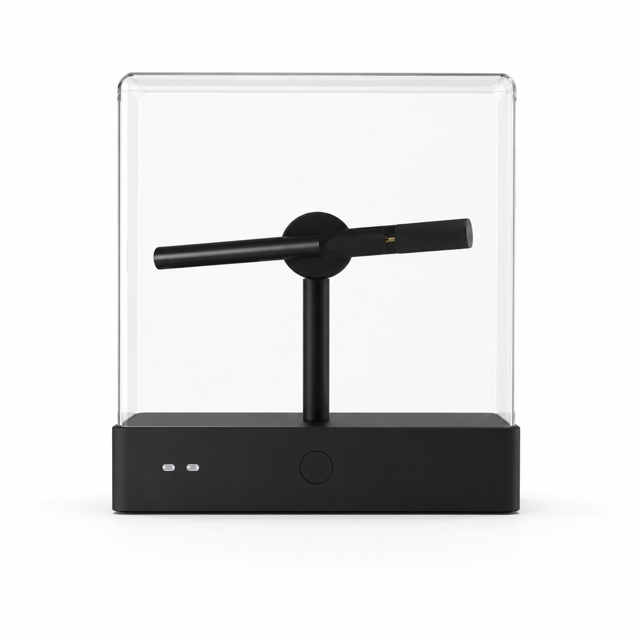FL Series 18.5cm to 28cm (7.3–11.0 inch) | 3D Hologram LED Display | Small Size | Asynchronous Control | Commercial Hologram Display | Transparent Square Protective Housing with Built-in Battery | 2 Blades