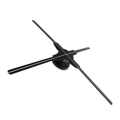 FL Series 45cm to 49cm (17.7–19.3 inch) | 3D Hologram LED Display | Medium Size | Asynchronous Control | 3D LED Display Fan | Fan Only / Transparent Protective Cover / Black Protective Cover | 4 Blades