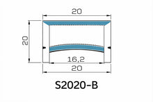 LQ Series S2020-B Quick Install LED Neon Profile | Double-Chamber Diffuser Edge-Free Structure | 20×20mm Top Emitting silicone neon profile | Max Strip Width ≤16mm | Storefront Cove Lighting | 5M/500M