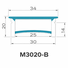 LQ Series S3020-B Quick Install LED Neon Profile | Double-Chamber Diffuser With-Edge Structure | 30×20mm Top Emitting silicone neon profile | Max Strip Width ≤25mm | Commercial Facade Lighting | 5M/500M