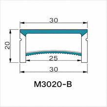 LQ Series S3020-B Quick Install LED Neon Profile | Double-Chamber Diffuser Edge-Free Structure | 30×20mm Top Emitting neon diffuser profile | Max Strip Width ≤25mm | Architectural Facade Lighting | 5M/500M