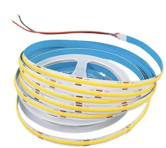 8MM Wide CRI90 COB Flexible LED Strip Light - 12V / 24V | 8mm PCB | 320 / 480 LEDs/M | CRI 90+ | Dot-Free Continuous Lighting | Non-Waterproof | 3000K / 4000K / 6500K | for Cabinets,Kitchen Office Lighting | 50/500M